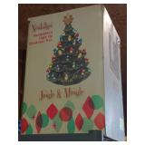 Nostalgic hand painted light up Christmas tree