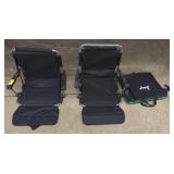 Padded folding chairs