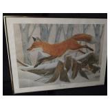 Signed & Numbered Red Fox Print by John Ruthven