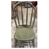 Antique kitchen chair, 32" H