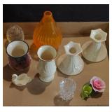 Lot of vaiious candle holders