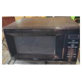 Black Whirlpool Sensor Control Microwave.