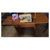 Vtg Kenmore Sewing Machine w/toy Singer Machine