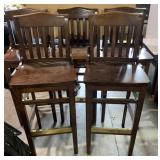Backed bar stools, 44" H bidding 1xqty