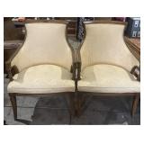 Antique arm chairs, 36" H Bidding 1xqty