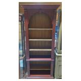 84" Tall Painted Red 6 Shelf Bookshelf