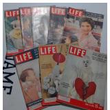 Vtg Life magazines, 1955-58