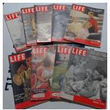 Vtg Life magazines, 1954-55
