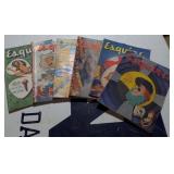 Vtg Esquire magazines, assorted years