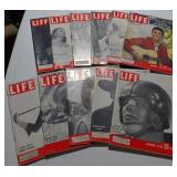 Vtg Life magazines, assorted years