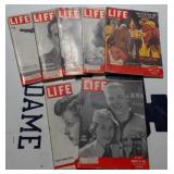 Vtg Life magazines, 1951