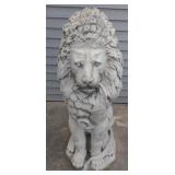 Large 45" Yard Art Lion Concrete Statue