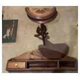 Wooden Hanging hutch shelf  44" *missing drawers