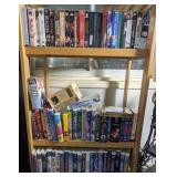 Lot of various VHS movies *SHELF NOT INCLUDED