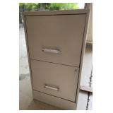 Two Drawer metal filing cabinet