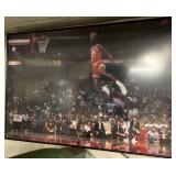 Photo of Michael Jorden, framed. 35" x 23 1/2"