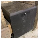 Klipsch subwoofer, 14" W x 17" H.