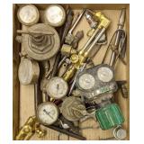 Flat of Oxy Acetylene Torches and Gauges