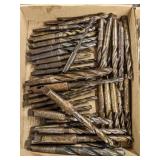 Flat of various drill bits