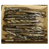 Flat of large machine drill bits