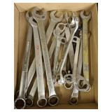 Flat of various wrenches