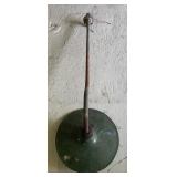 ANTIQUE ENAMEL GREEN POLE LIGHT FARM BARN SHED