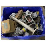 Tote w/ Various Electric Supplies