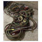 Welding Torch Hose Setup w/ Nozzle and Gauges