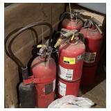 Lot w/ 5 Various Fire Extinguisher