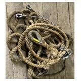 Lot w/ Large Pull Rope and Cable