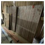 Lot w/ 4 Barn Doors w/ Track. Door Approx Measure