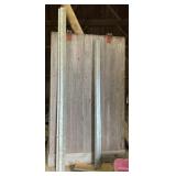 Single large sliding barn Door with Track