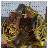 Extension cord drop lights bidding on 1x4
