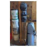 Roofing supplies and buckets
