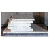 Lot of marble tiles.