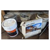 Lot of assorted items including buckets full of
