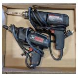 Flat of Craftsman 3/8" power drills double