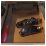 Flat of Sharpening stones and Stanley hand