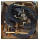 Flat of C clamps bidding on 1x5