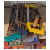 Flat of various hand saws