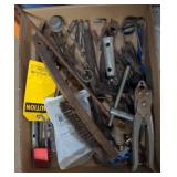 Lot of various tools -- wire brush, spark tool,