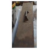 Wooden tool box, contents included 25"w