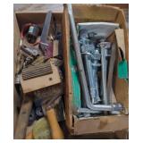 Lot of various tools, screws, knives, etc