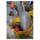 Bucket of various tools