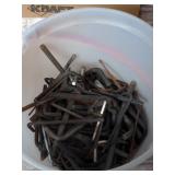 Bucket of Allen wrenches