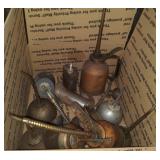 Box of oil cans