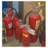6 fire extinguishers *times the quantity