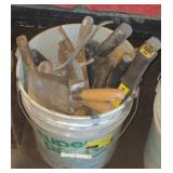 Bucket of various tools