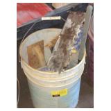 Bucket of various tools