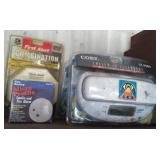 Lot w/2 Unused Colby Telephones and a Smoke Alarm